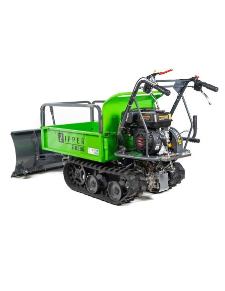 3 - Motocarriola a cingoli cingolata a benzina 196cc 300kg dumper Zipper zi-md300