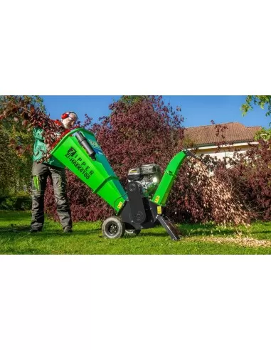 5 - Biotrituratore a scoppio Zipper zi-haek4100 4100w taglio 100mm