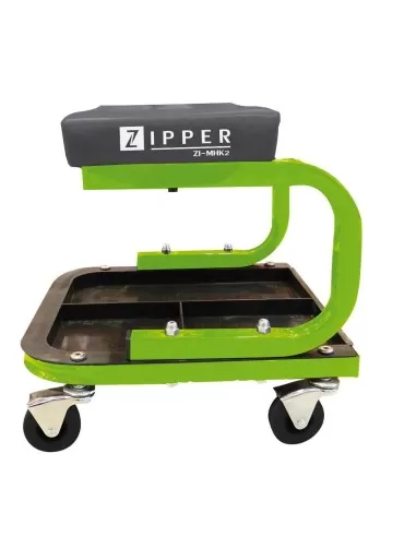 1 - Sgabello carrello ruote ripiano portautensili officina auto moto Zipper zi-mhk2