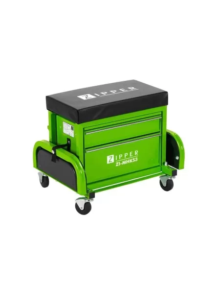 1 - Sgabello carrello 2 cassetti con ruote officina auto moto Zipper zi-mhks3