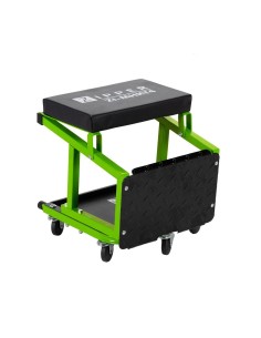 1 - Sgabello carrello con scaletta e ruote officina auto moto Zipper zi-mhkt4