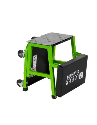 2 - Sgabello carrello con scaletta e ruote officina auto moto Zipper zi-mhkt4