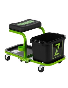 1 - Sgabello carrello con ruote e vaschetta acqua lavaggio auto moto Zipper zi-mhkw5