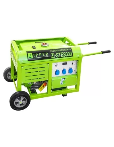 1 - Generatore di corrente 8000w 3 prese 230v Zipper zi-ste8000