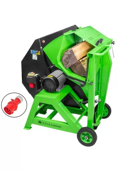 1 - Sega circolare taglia tronchi basculante lama 70cm 400v Zipper zi-wp700tn