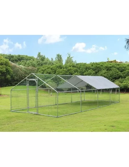 Gabbia per polli da esterno 3x8x2,5mt in acciaio zincato Zipper zi-cr382