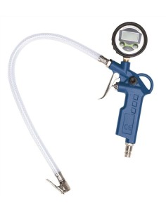 1 - Manometro pistola gonfiaggio digitale misuratore pressione gomme&nbsp;Scheppach