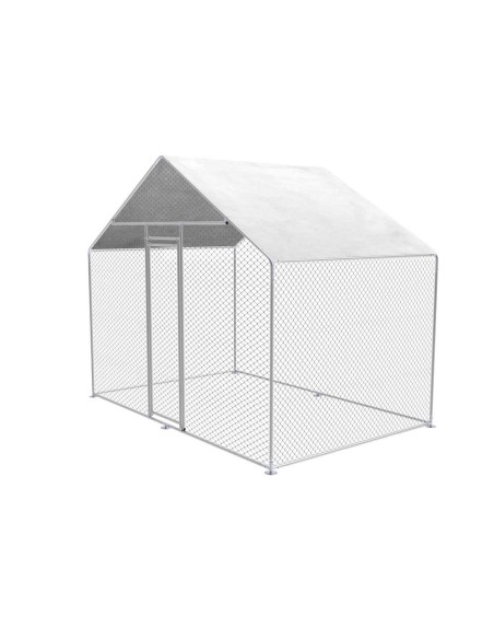 Gabbia per polli da esterno 3x2x2,5mt in acciaio zincato Zipper zi-cr322