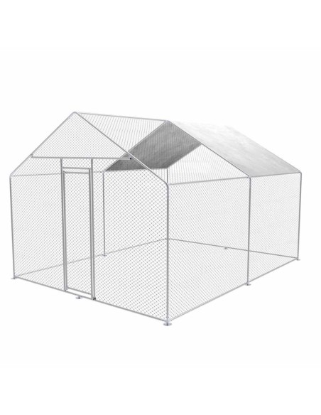 1 - Gabbia per polli da esterno 3x4x2,5mt in acciaio zincato Zipper zi-cr342
