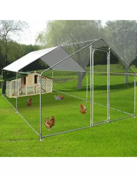 3 - Gabbia per polli da esterno 3x4x2,5mt in acciaio zincato Zipper zi-cr342