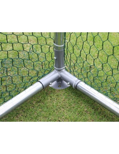 4 - Gabbia per polli da esterno 3x4x2,5mt in acciaio zincato Zipper zi-cr342
