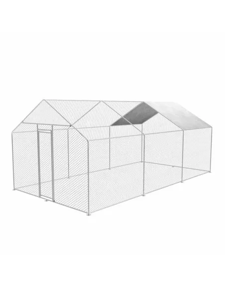 Gabbia per polli da esterno 3x6x2,5mt in acciaio zincato Zipper zi-cr362