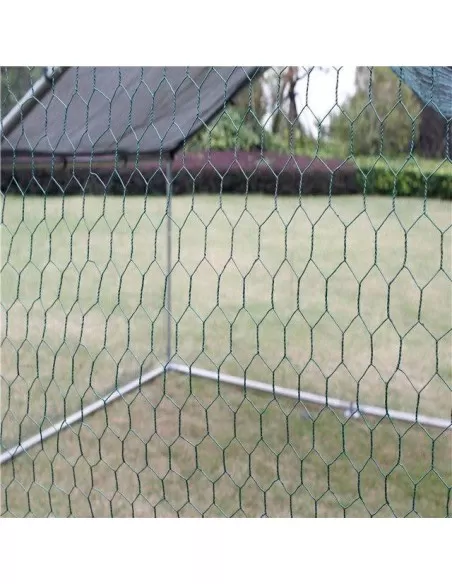 Gabbia per polli da esterno 3x6x2,5mt in acciaio zincato Zipper zi-cr362