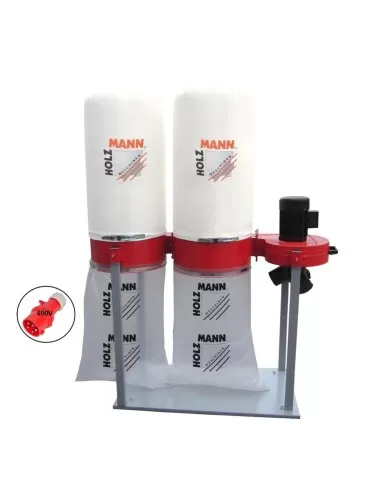 1 - Aspiratore trucioli con doppio sacco aspiratrucioli holzmann abs4000 400v