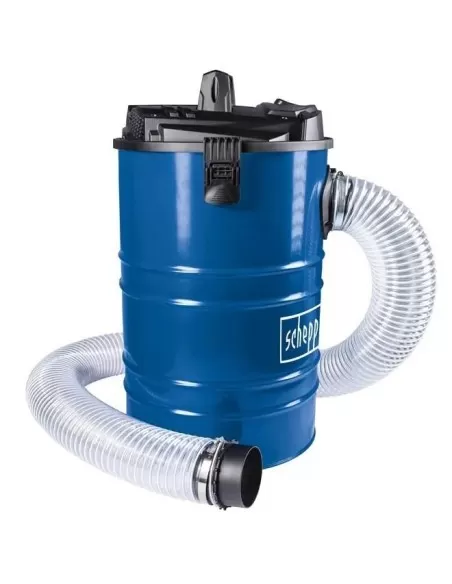 4 - Aspiratrucioli Scheppach dc100 con bidone da 65lt 1200w