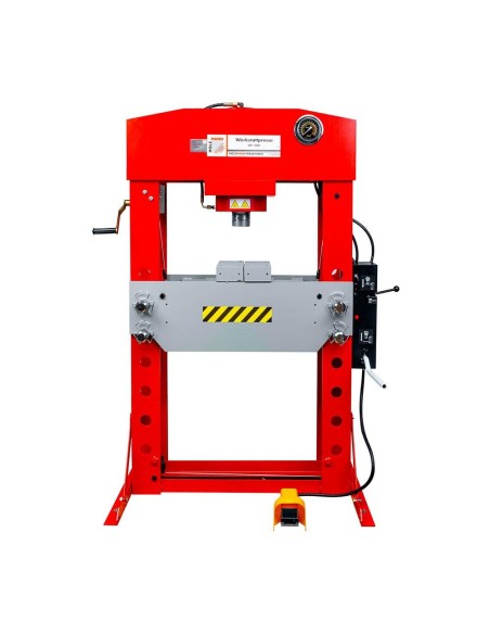 Pressa idraulica manuale e pneumatica 100t holzmann wp100h