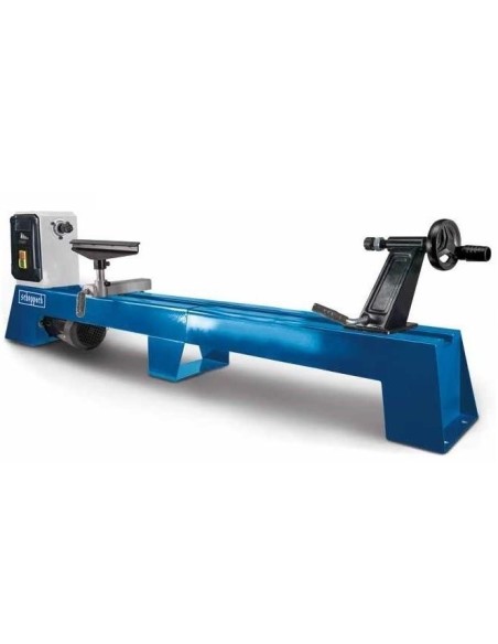 Tornio per legno Scheppach dm1100t 400w 1000mm + set 8 scalpelli sgorbie