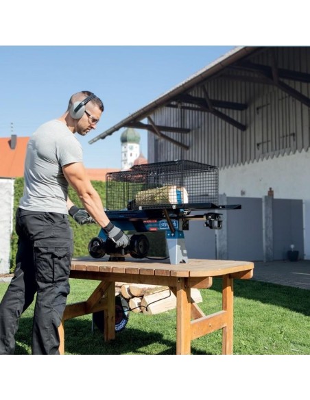 Spaccalegna elettrico orizzontale con supporto Scheppach hl760ls 7 ton