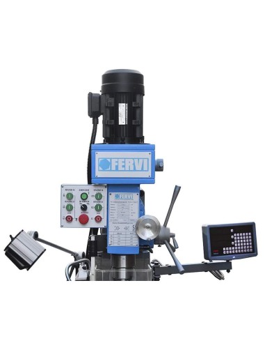 Fresatrice fresa verticale universale a testa veloce 1,5 kw 400v Fervi f050u