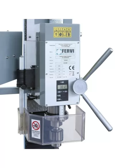 Trapano fresa ad ingranaggi da banco Fervi t059/28v