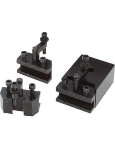 Torretta a cambio rapido con 3 portautensili per tornio Fervi t00a1r