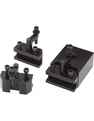 Torretta a cambio rapido con 3 portautensili per tornio Fervi t00a1r