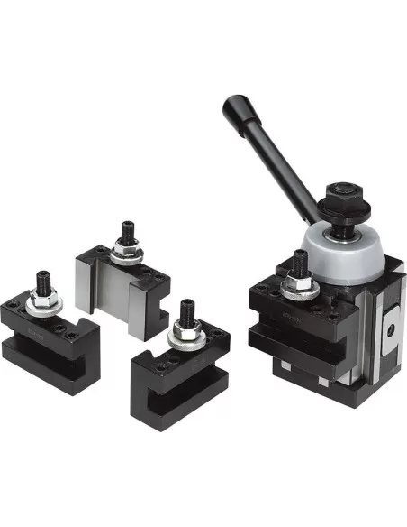 Torretta a cambio rapido con 4 portautensili per tornio Fervi t0ab