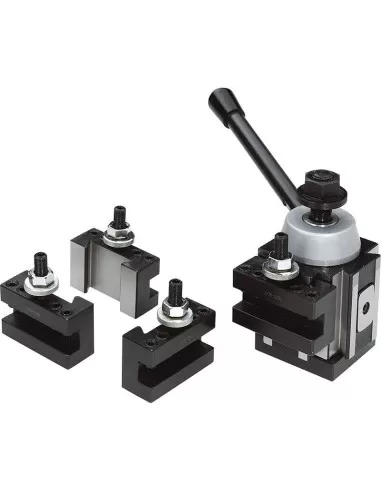 Torretta a cambio rapido con 4 portautensili per tornio Fervi t0ae