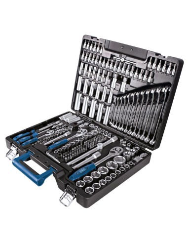 Valigia portautensili e attrezzi con chiavi e inserti 217pz Scheppach tb217