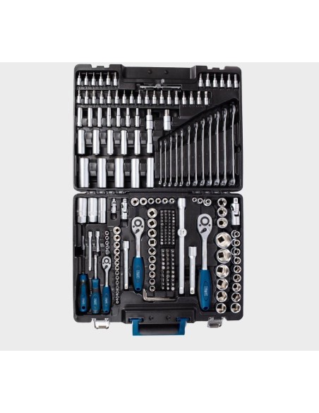 Valigia portautensili e attrezzi con chiavi e inserti 217pz Scheppach tb217