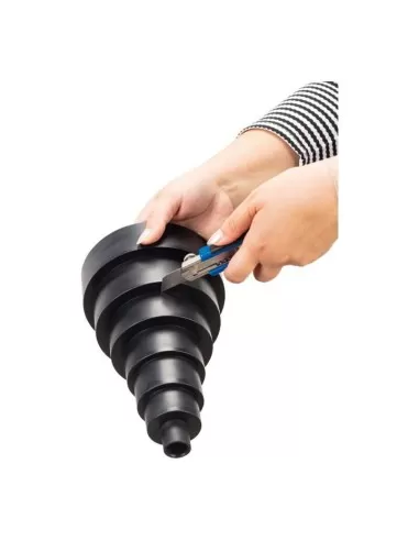 5 - Adattatore flessibile universale ø 35 - 150 mm per aspiratori e aspiratrucioli