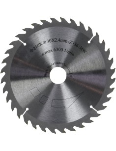 Lama sega circolare hw per legno disco 210 x 30 mm 36t per Scheppach pl75