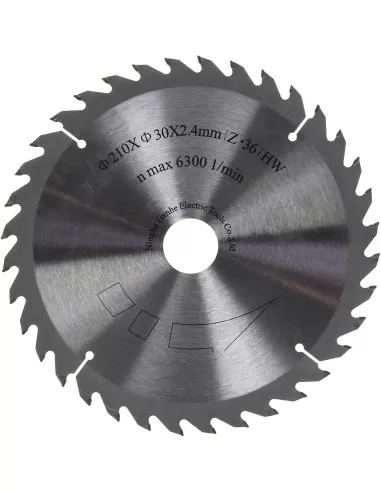 1 - Lama sega circolare hw per legno disco 210 x 30 mm 36t per Scheppach pl75