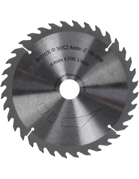 1 - Lama sega circolare hw per legno disco 210 x 30 mm 36t per Scheppach pl75