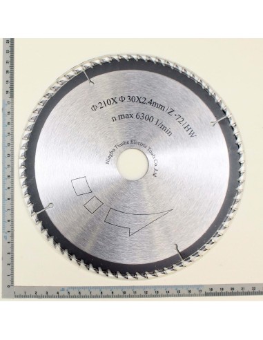 Lama sega circolare hw per legno disco ø 210 x 30 mm 72t per Scheppach pl75