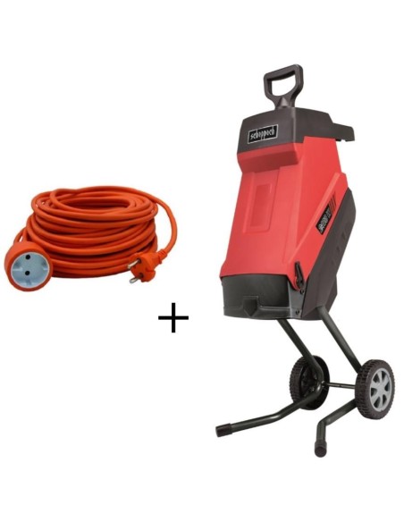 Biotrituratore elettrico a lame da giardino 2400w gs45 + prolunga 20 mt Scheppach