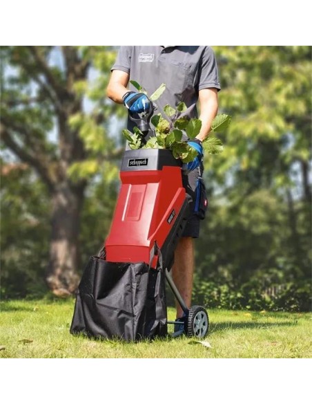 Biotrituratore elettrico a lame da giardino 2400w gs45 + prolunga 20 mt Scheppach