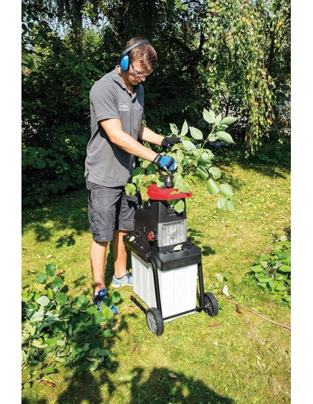 Biotrituratore elettrico a rullo da giardino 2800w Scheppach gs60 +prolunga 20mt Biotrituratore elettrico a rullo da giardino 2800w Scheppach gs60 +prolunga 20mt