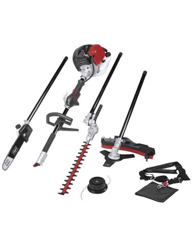1 - Decespugliatore multifunzione tagliasiepe motosega potatore Scheppach mfh5200-4p