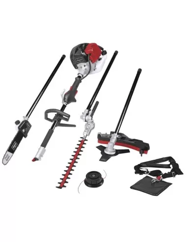 1 - Decespugliatore multifunzione tagliasiepe motosega potatore Scheppach mfh5200-4p