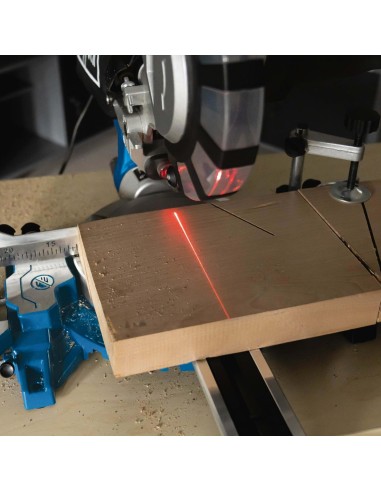 Troncatrice radiale per legno 2000w ø210 Scheppach hm216spx con 2 dischi