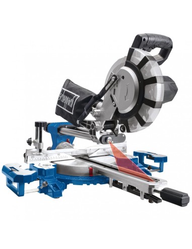 Troncatrice radiale per legno 2000w ø210 Scheppach hm216spx con 2 dischi