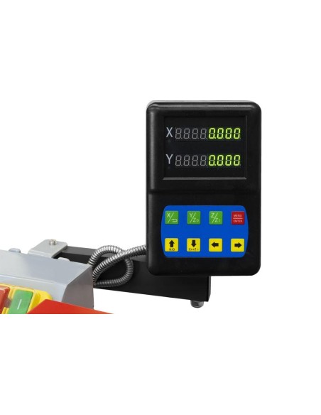2 - Tornio parallelo ferro metallo con visualizzatore holzmann ed400fddig