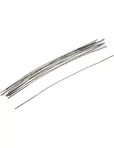 1 - Kit 12 lame per seghetto traforo universale 130x1,03x0,38 38t Scheppach