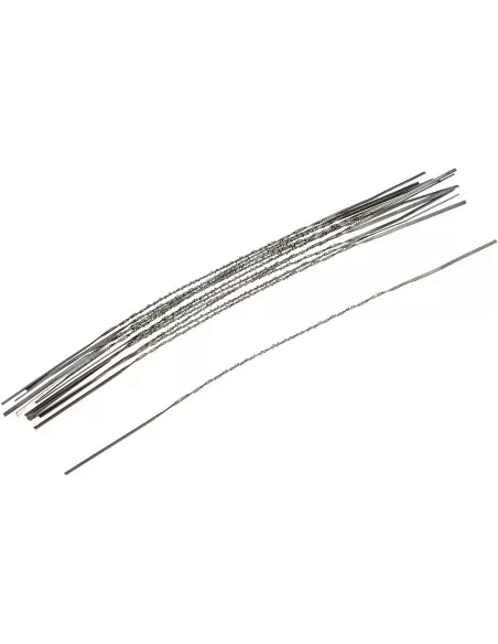 1 - Kit 12 lame per seghetto traforo universale 130x1,03x0,38 38t Scheppach