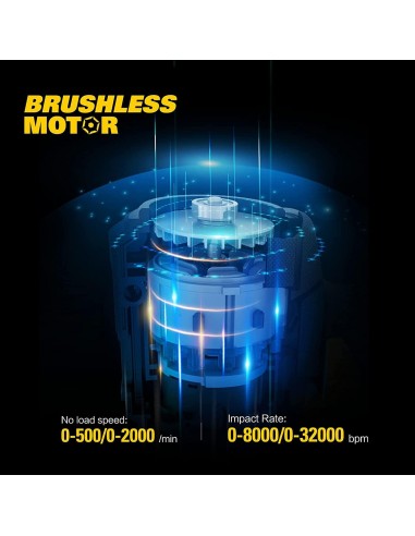 Trapano avvitatore a batteria a percussione brushless 18v 2.0ah Cat dx12