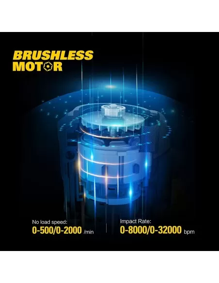 9 - Trapano avvitatore a batteria a percussione brushless 18v 2.0ah Cat dx12