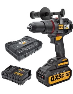 1 - Trapano avvitatore a batteria grafene a percussione brushless 18v Caterpillar DX13