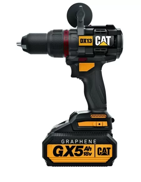 2 - Trapano avvitatore a batteria grafene a percussione brushless 18v Caterpillar DX13