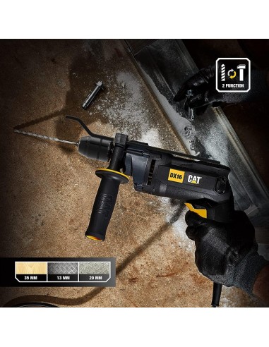 6 - Trapano a percussione 850w 13mm Caterpillar DX16